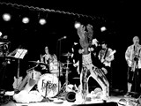 That's me behind tower of keyboards playing with the Fuxedos.